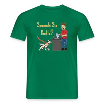 Lustiger Dalmatiner Spruch Supermarkt-Kasse Witz - Männer T-Shirt - Kelly Green - Vorne - AI Model Male 178 dark (178cm)