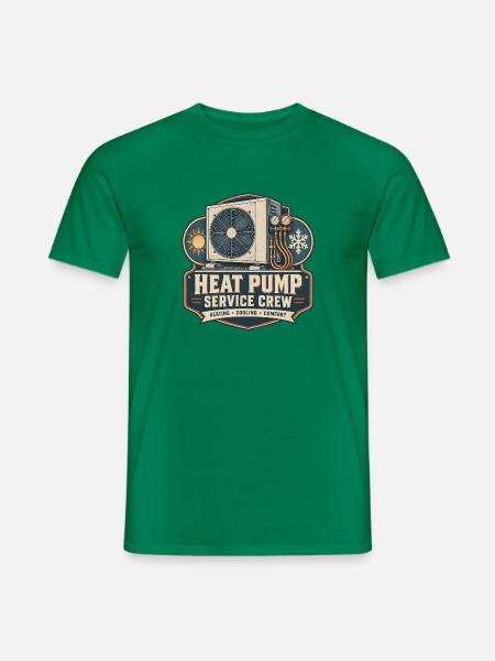 Heat Pump Service Crew Wärmepumpe - Männer T-Shirt - Kelly Green