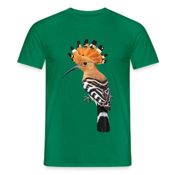 Wiedehopf Farbkrone Muster - Männer T-Shirt - Kelly Green - Vorne - AI Model Male 178 dark (178cm)