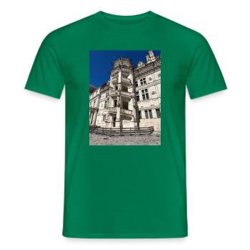 Treppe der Burg von Blois - Männer T-Shirt - Kelly Green - Vorne - AI Model Male 178 dark (178cm)