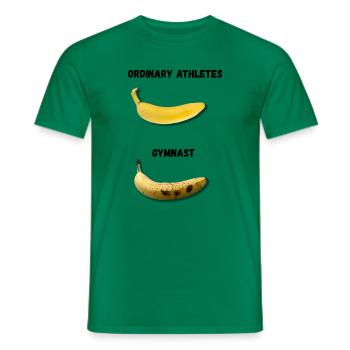  Ordinary Athletes vs Gymnast  - Männer T-Shirt - Kelly Green - Vorne - AI Model Male 178 dark (178cm)