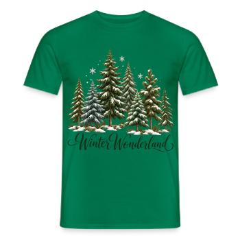 Christmas Loading Weihnachtsmann Advent Vorfreude - Männer T-Shirt - Kelly Green - Vorne - AI Model Male 178 dark (178cm)