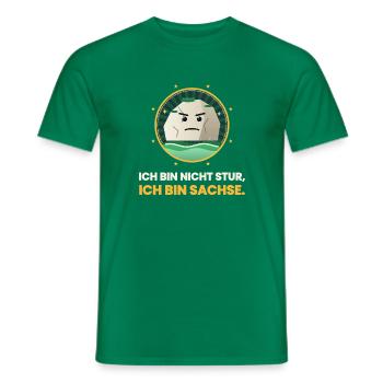 SACHSEN NICHT STUR BIN SACHSE - Männer T-Shirt - Kelly Green - Vorne - AI Model Male 178 dark (178cm)