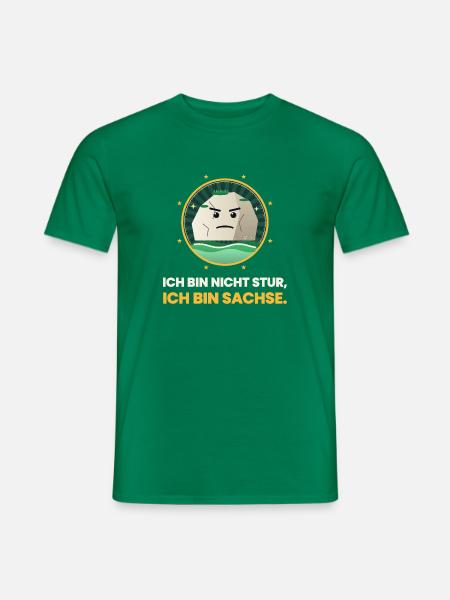 SACHSEN NICHT STUR BIN SACHSE - Männer T-Shirt - Kelly Green