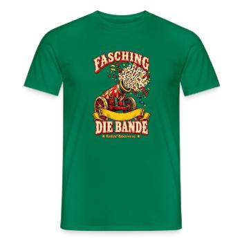 Fasching Die Bande Gruppenkostüm - Männer T-Shirt - Kelly Green - Vorne - AI Model Male 178 dark (178cm)