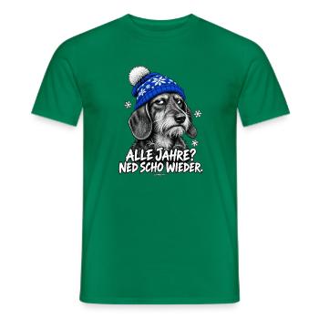 Grantige Weihnacht - Männer T-Shirt - Kelly Green - Vorne - AI Model Male 178 dark (178cm)