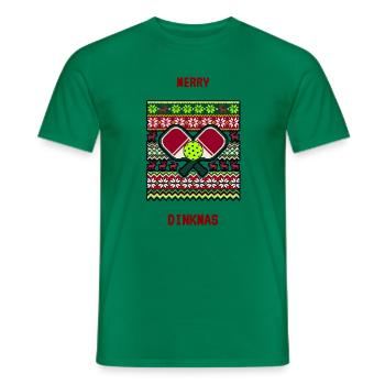 Herz Golf im Winterstrick-Muster - Männer T-Shirt - Kelly Green - Vorne - AI Model Male 178 dark (178cm)