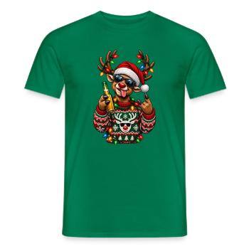 Ugly Christmas - Männer T-Shirt - Kelly Green - Vorne - AI Model Male 178 dark (178cm)
