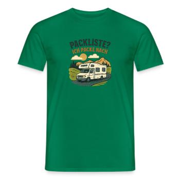 Geschenk für Wohnmobil-Neulinge zur ersten Rundrei - Männer T-Shirt - Kelly Green - Vorne - AI Model Male 178 dark (178cm)