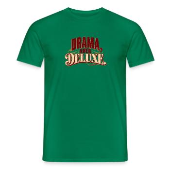 Drama aber Deluxe - Männer T-Shirt - Kelly Green - Vorne - AI Model Male 178 dark (178cm)