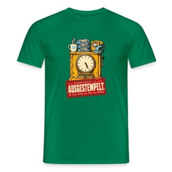 Ausgestempelt Sekretärin in Rente - Männer T-Shirt - Kelly Green - Vorne - AI Model Male 178 dark (178cm)