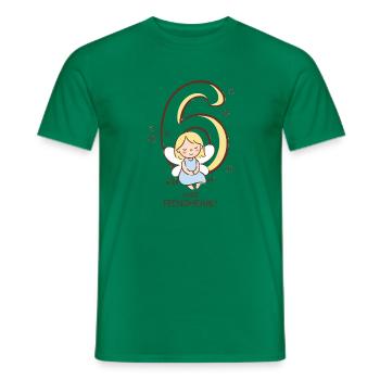6 Jahre feenomenal: kleine Fee vor der 6 - Männer T-Shirt - Kelly Green - Vorne - AI Model Male 178 dark (178cm)