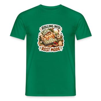 Rollend in den Ruhemodus - Männer T-Shirt - Kelly Green - Vorne - AI Model Male 178 dark (178cm)