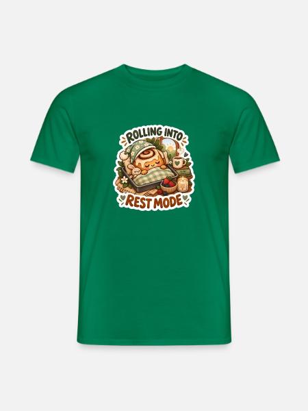 Rollend in den Ruhemodus - Männer T-Shirt - Kelly Green