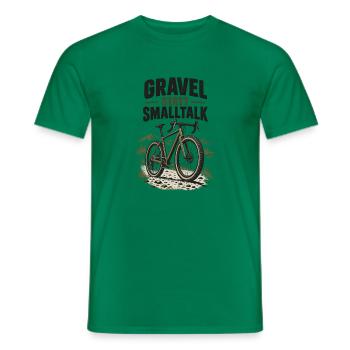 Gravel statt Smalltalk - Männer T-Shirt - Kelly Green - Vorne - AI Model Male 178 dark (178cm)