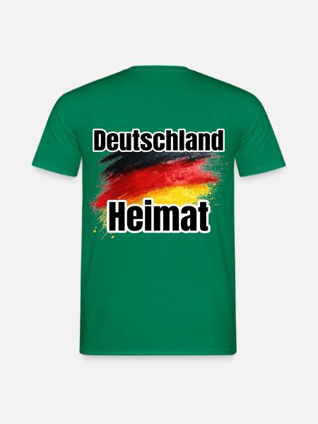 Deutschland Heimat Flaggenkunst - Männer T-Shirt - Kelly Green