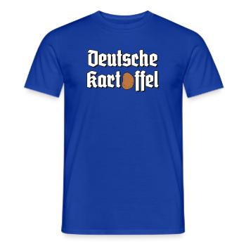 Deutsche Kartoffel - Männer T-Shirt - Dunkelblau - Vorne - AI Model Male 178 light (178cm)
