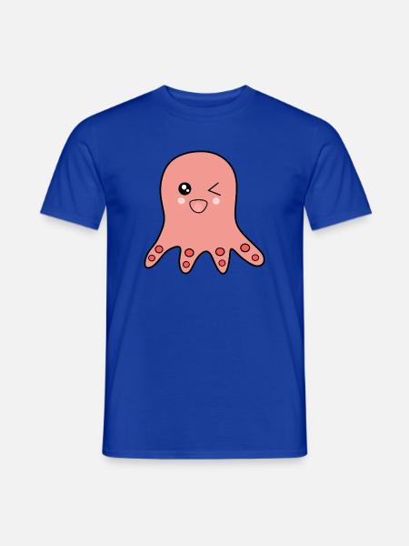 Octopus marine animals - Men's T-Shirt - majorelle blue