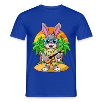 Lustige Kaninchen Cartoon Sommer Strand Sonnenbrille - Männer T-Shirt - Dunkelblau - Vorne - AI Model Male 178 light (178cm)