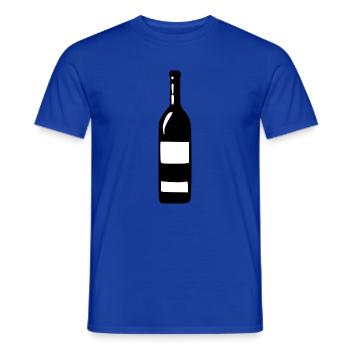 Wine Wine Bottle White Wine Red Wine Gift - Men's T-Shirt - majorelle blue - Front - AI Model Male 178 light (178cm)