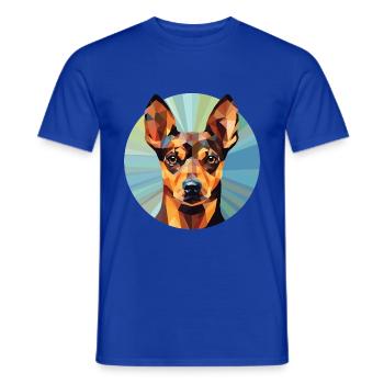 Deutsch Rauhaar Vorstehhund Rasse Aquarell - Männer T-Shirt - Dunkelblau - Vorne - AI Model Male 178 light (178cm)