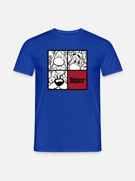 Asterix & Obelix & Idefix Porträt - Männer T-Shirt - Dunkelblau