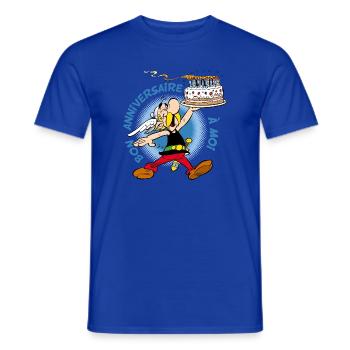 Asterix & Obelix Asterix Geburtstagstorte Design - Männer T-Shirt - Dunkelblau - Vorne - AI Model Male 178 light (178cm)