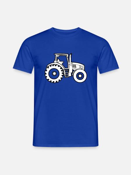 Traktor - Männer T-Shirt - Dunkelblau