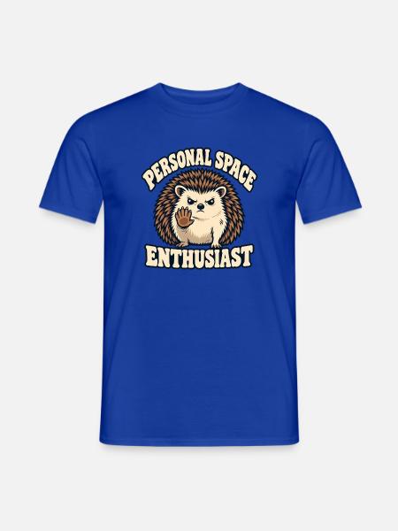 Persönlicher Igel - Männer T-Shirt - Dunkelblau