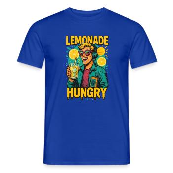 Limonade und Musik im bunten 80er Retrolook - Männer T-Shirt - Dunkelblau - Vorne - AI Model Male 178 light (178cm)