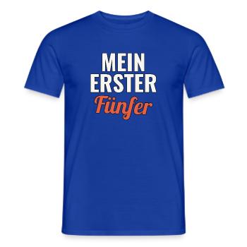Laufanfänger Geschenk für den ersten Fünfer - Männer T-Shirt - Dunkelblau - Vorne - AI Model Male 178 light (178cm)