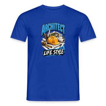 Lebensstil eines Architekten - Männer T-Shirt - Dunkelblau - Vorne - AI Model Male 178 light (178cm)
