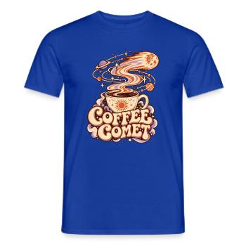 Kaffeekomet Kosmos-Illustration - Männer T-Shirt - Dunkelblau - Vorne - AI Model Male 178 light (178cm)