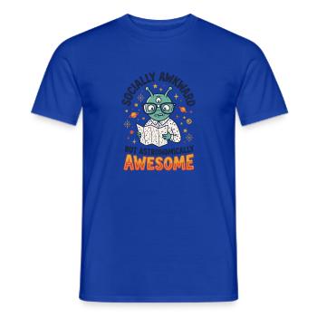 Pace Nerd Sozial unbeholfen großartig - Männer T-Shirt - Dunkelblau - Vorne - AI Model Male 178 light (178cm)