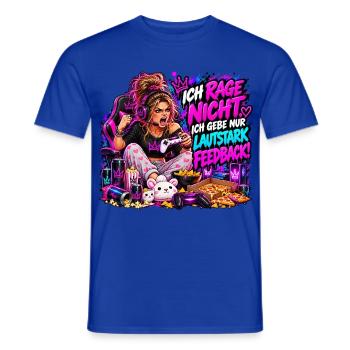 Ich rage nicht – Gaming Girl Meme - Männer T-Shirt - Dunkelblau - Vorne - AI Model Male 178 light (178cm)