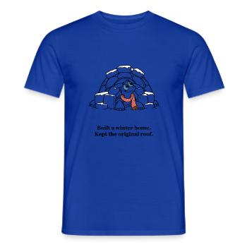 Christmas Turtle behält ihr ursprüngliches Dach - Männer T-Shirt - Dunkelblau - Vorne - AI Model Male 178 light (178cm)