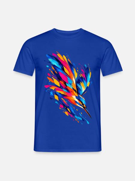 Prismatischer Eisväger - Männer T-Shirt - Dunkelblau