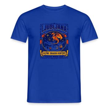 Ljubljana Slovenia Alpine Dragon Hunters Festive - Männer T-Shirt - Dunkelblau - Vorne - AI Model Male 178 light (178cm)