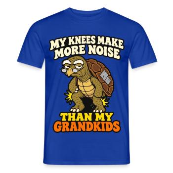 Meine Knie machen mehr Lärm als die meiner Enkelkinder Komisch - Männer T-Shirt - Dunkelblau - Vorne - AI Model Male 178 light (178cm)