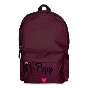 GRANDPA. DAD. FATHER'S DAY. HAPPY FATHER'S DAY - Backpack - burgundy - Front