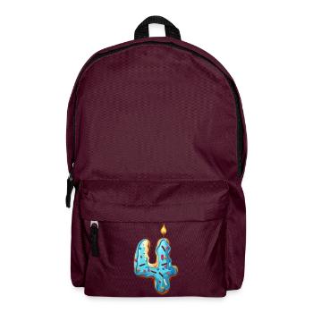 NUMMER 4 KUCHEN SWEET 4. GEBURTSTAG - Rucksack - Burgunderrot - Vorne