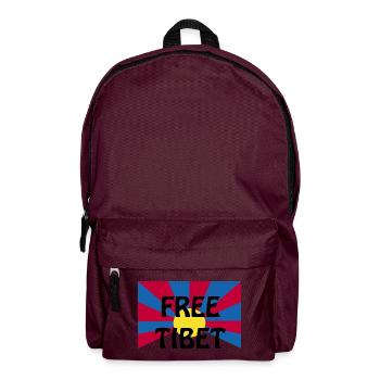 free tibet - Rucksack - Burgunderrot - Vorne
