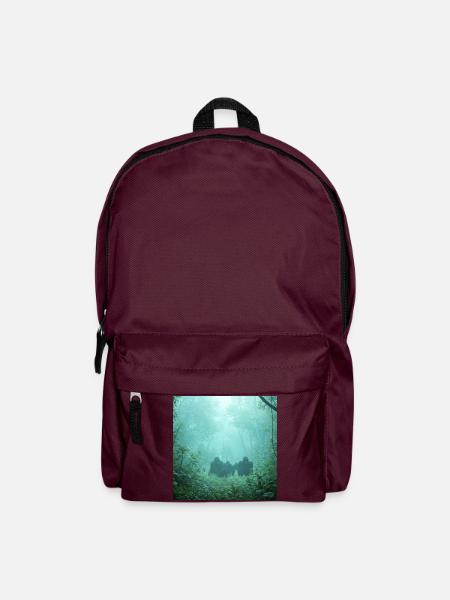 Mystische Unterwasserwelt Druideneventyr - Rucksack - Burgunderrot