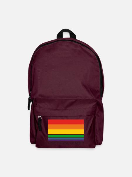 Love Has No Gender - Regenbogen - Rucksack - Burgunderrot
