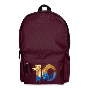 NON. 10 NUMÉRO 10 COOL 10E ANNIVERSAIRE - Sac à dos - bordeaux  - Devant