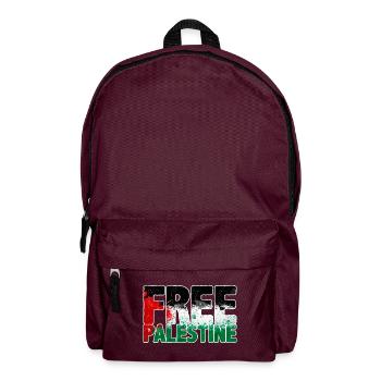 Freies Palästina - Rucksack - Burgunderrot - Vorne