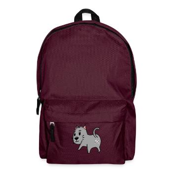 Katze Arsch - Katze Hintern - Rucksack - Burgunderrot - Vorne