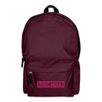 Hausmeisterin - Rucksack - Burgunderrot - Vorne