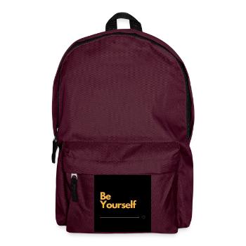 BE YOURSELF Selbstliebe - Rucksack - Burgunderrot - Vorne