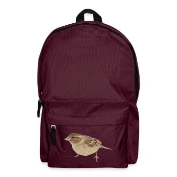 Vogel - Rucksack - Burgunderrot - Vorne